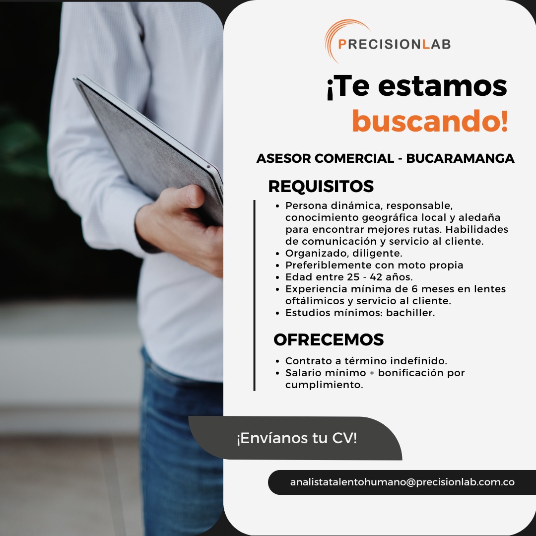 Vacante asesor bucaramanga Vacante asesor bucaramanga